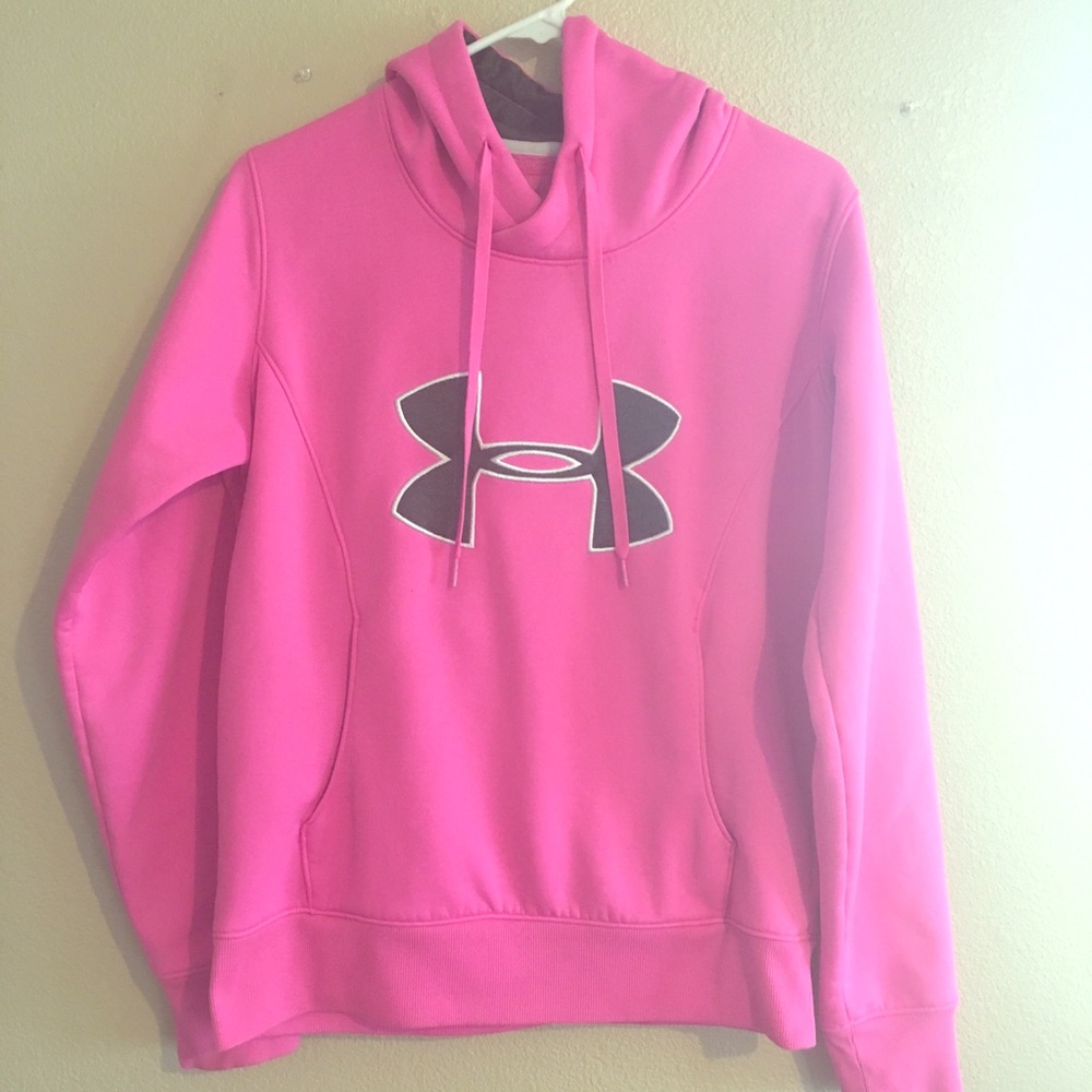 Bright pink cold gear Under Armour hoodie